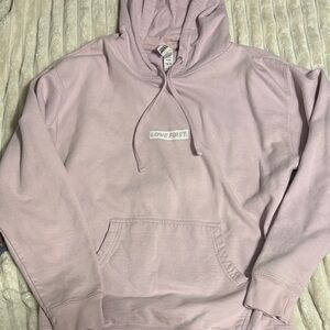 Pink Hoodie He Would Love First Logo